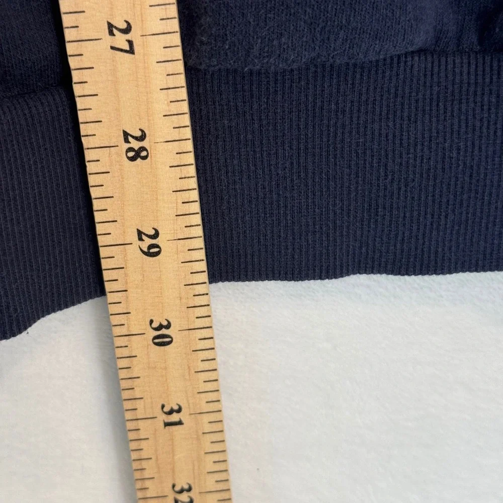 Adidas Navy Blue Colorblock Three Stripe Pullover Hoodie XL